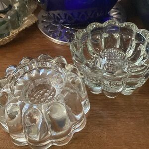 Princess House Vintage 3 way Crystal Candle Holders(pair)
